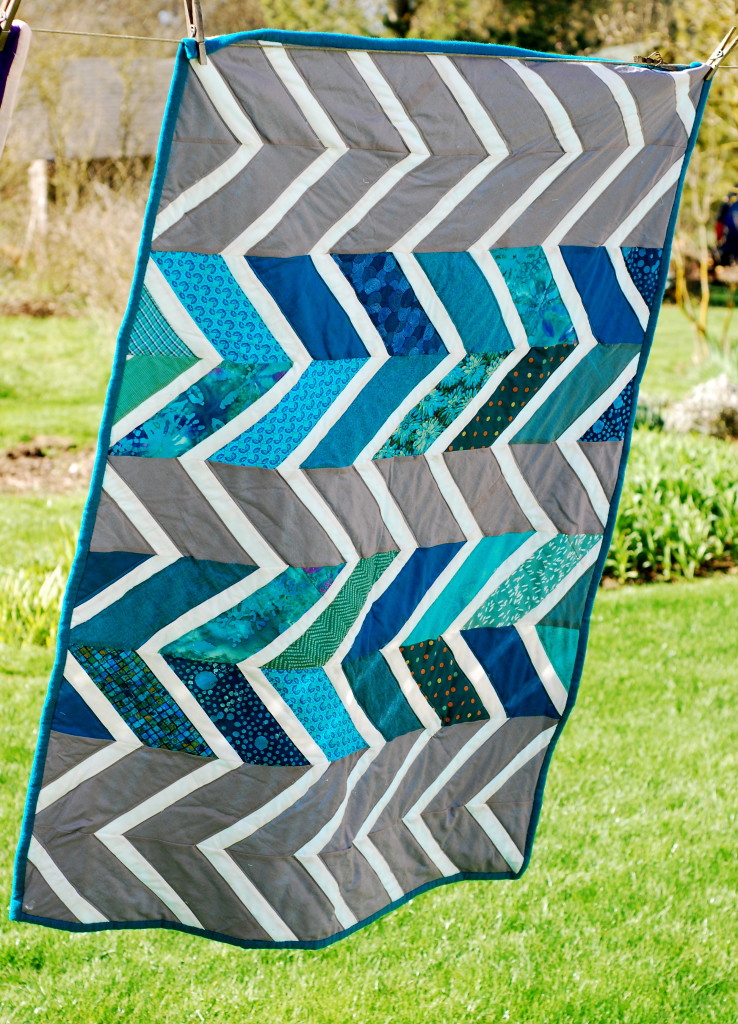 Baby Zag Quilt by PiecedTogether Quilts