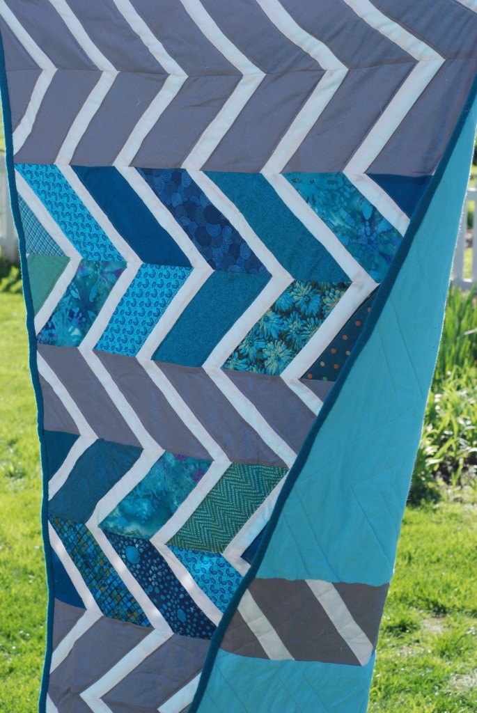 Baby Zag Quilt by PiecedTogether Quilts
