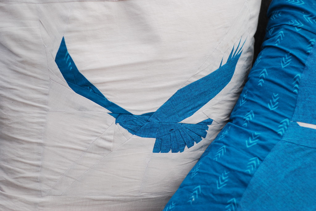 Beach Bird Pillows by PiecedTogether Quilts